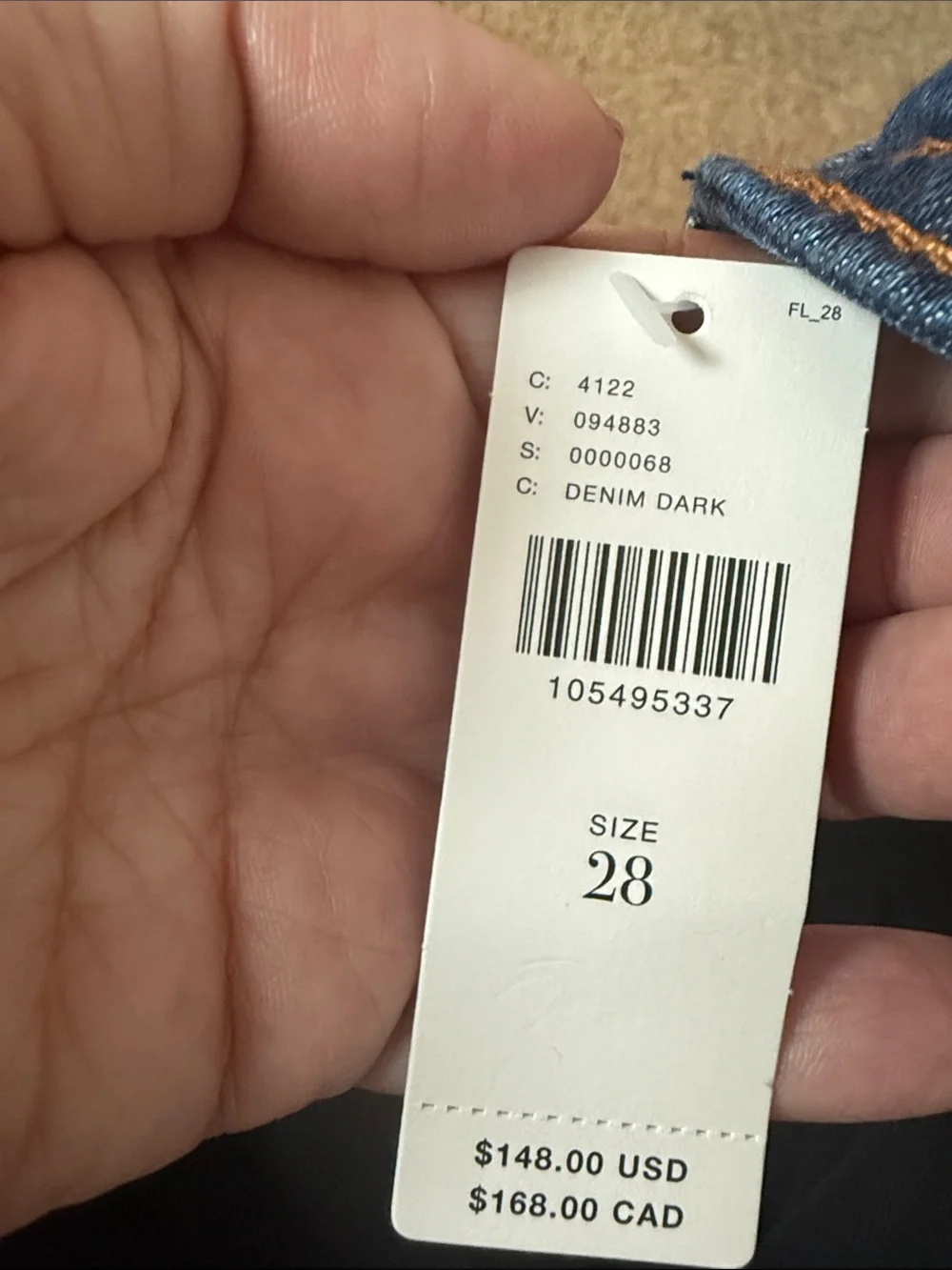 Pilcro Anthropologie Wide-Leg High-Rise Dark Blue Jeans Size 28 Fall Fashion